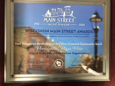 WEDC Main Street Award 2021